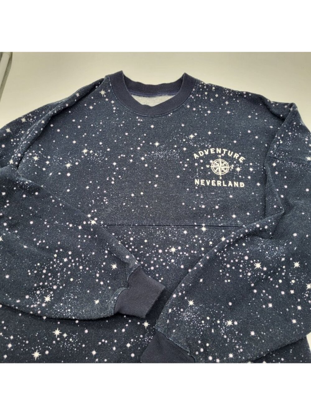 Disney Store Spirit Jersey NEVERLAND Peter Pan Constellation Navy Blue XS - Picture 9 of 10